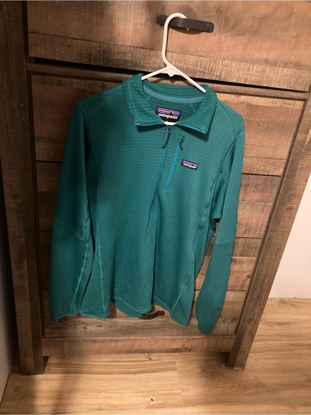 Men's Teal Thermal Knit  - Casual Long Sleeve